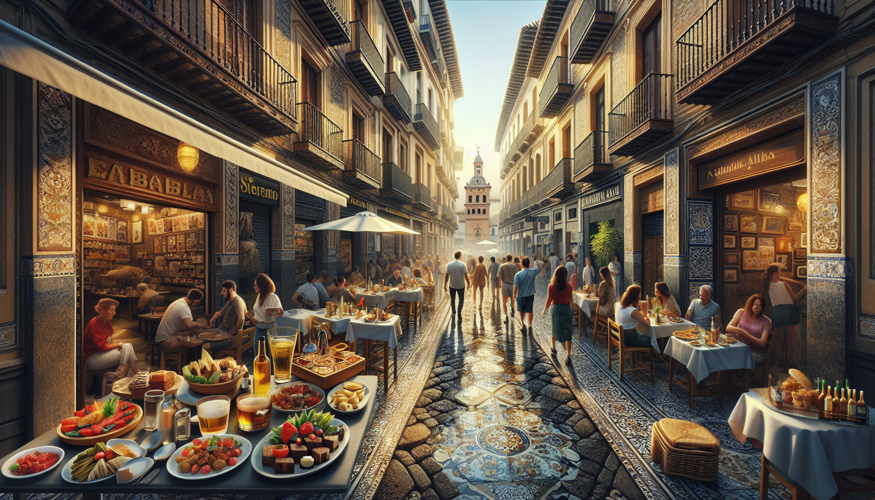 Ruta de tapas por los restaurantes centricos y los barrios en Granada